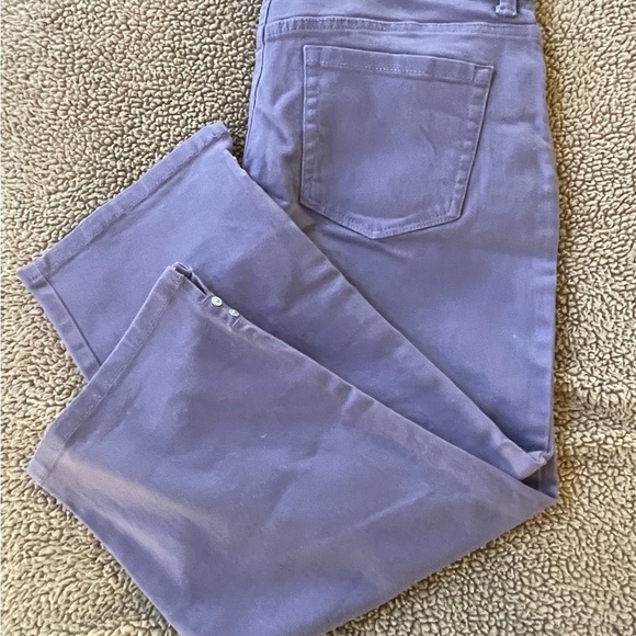 NWT Gloria Vanderbilt Amanda Lavender Purple Stretch Denim Capri Women's size 12 - Picture 5 of 5